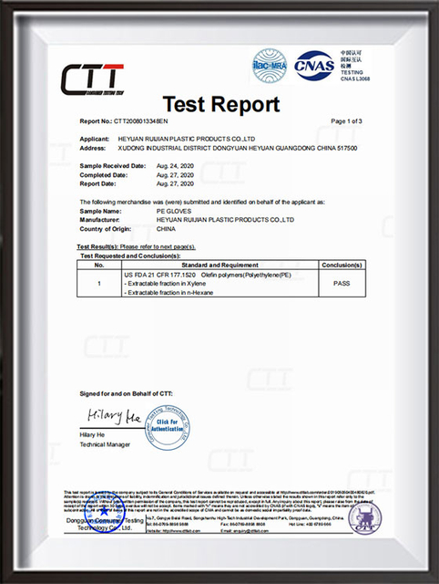 FDA Test Report