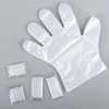 Hair Dyeing Products Disposable Gloves Individual Pack PE Clear Transparent Gloves