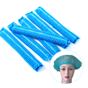Factory Wholesale Cheap Disposable None-Woven Shower Cap Strip cap Disposable Fabric Hair Clip Easy to Wear Bouffant Caps