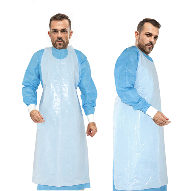 Disposable White PE Aprons For Food Industry