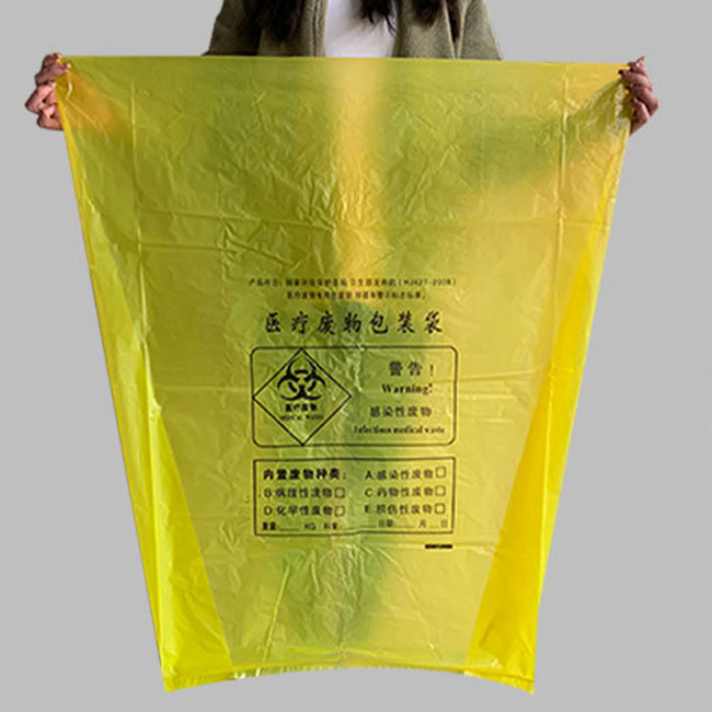 Professional Manufacturer Anti-Infectious Biohazard Disposable Trash Bag Hospital Medical Waste Garbage Bag