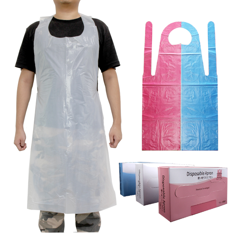 Disposable White PE Aprons For Food Industry