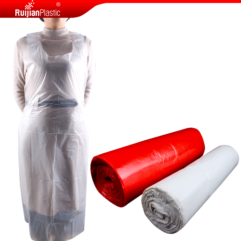 Leak-Proof White PE Aprons For Food Industry