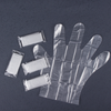 Individual Folded 3.5x8.6cm/6.5x5cm PE Gloves Disposable Hair Dyeing Tool Kits / Beauty Salon Tool Kits