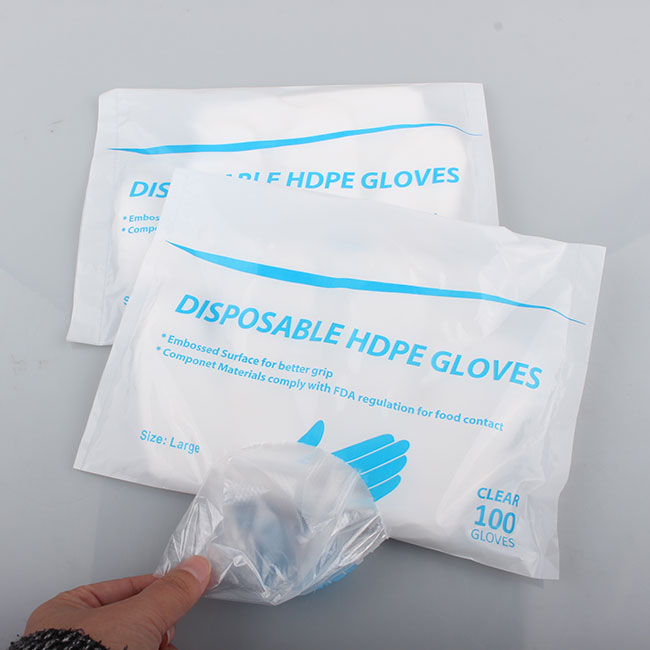 Disposable PE Gloves on Bags Personal Protecting, Cleaning,washing, Household Plastic Gloves