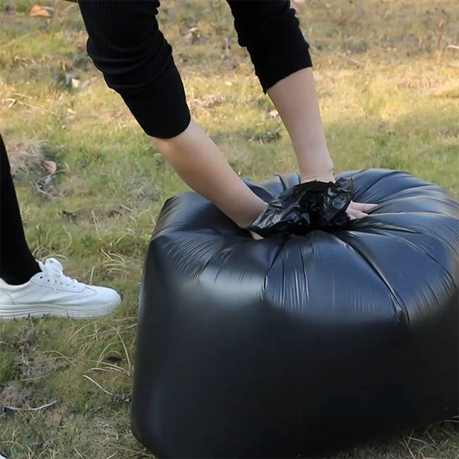 Big Size Black Trash Bag Garbage Bag Roll 