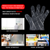 Individual Folded Food Grade PE Gloves Pack Restaurants/Cafe/Bakery/Snack Bar Customize Printing Plastic Gloves