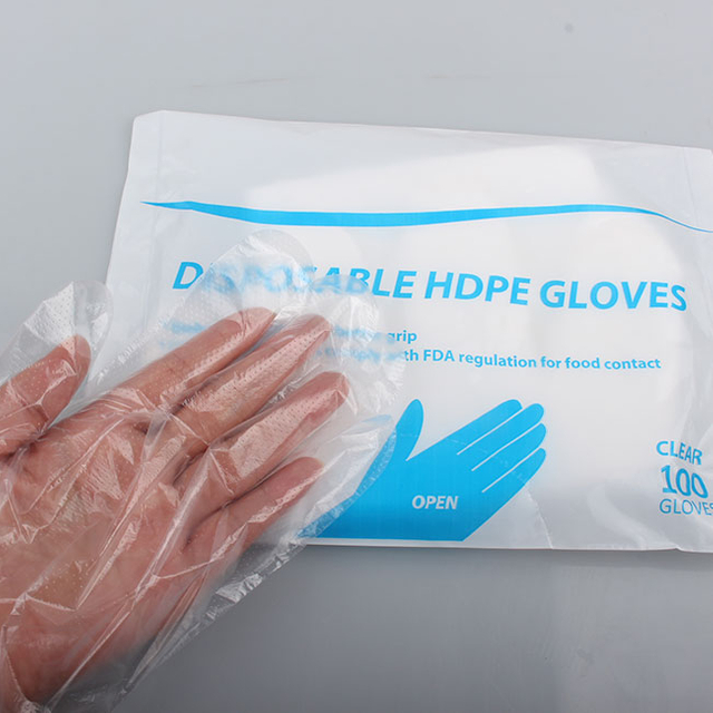 Disposable PE Gloves on Bags Personal Protecting, Cleaning,washing, Household Plastic Gloves