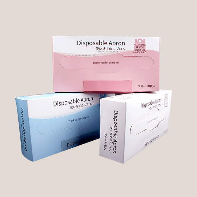 Adults Easy To Wear Blue PE Aprons