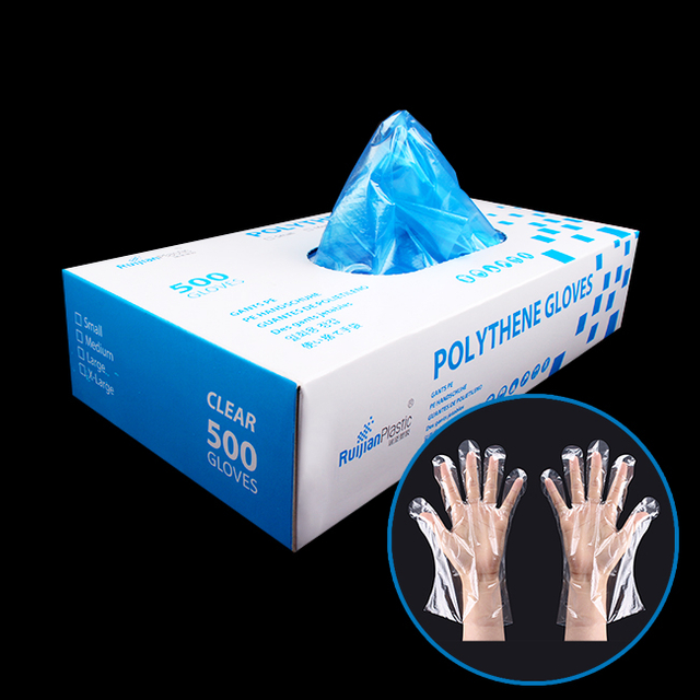 High Quality Disposable PE Gloves Plastic Gloves For Household Kitchen Factory Price